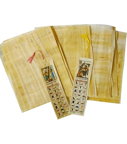 Amazon.co.jp: 10枚 エジプトのパピルス紙 6x8インチ (15x20cm) - 古代